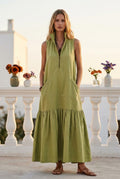 Oh Molly - Lyser | Mouwloze Rechtvallende Maxi-jurk